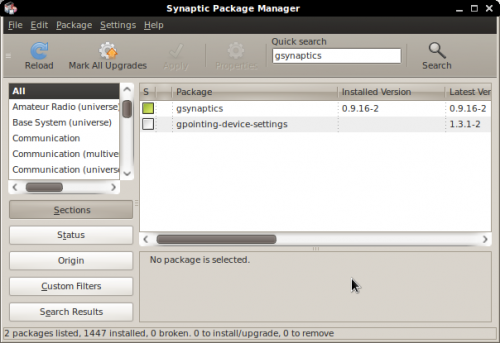Gsynaptics - Synaptic Package Manager