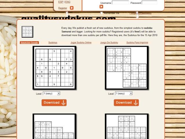 Online sudoku generator