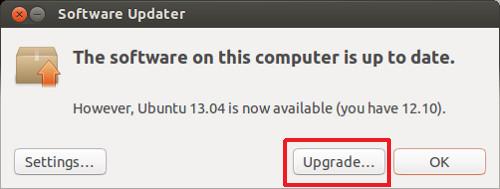 Ubuntu Frissítése 12.10ről 13.04re